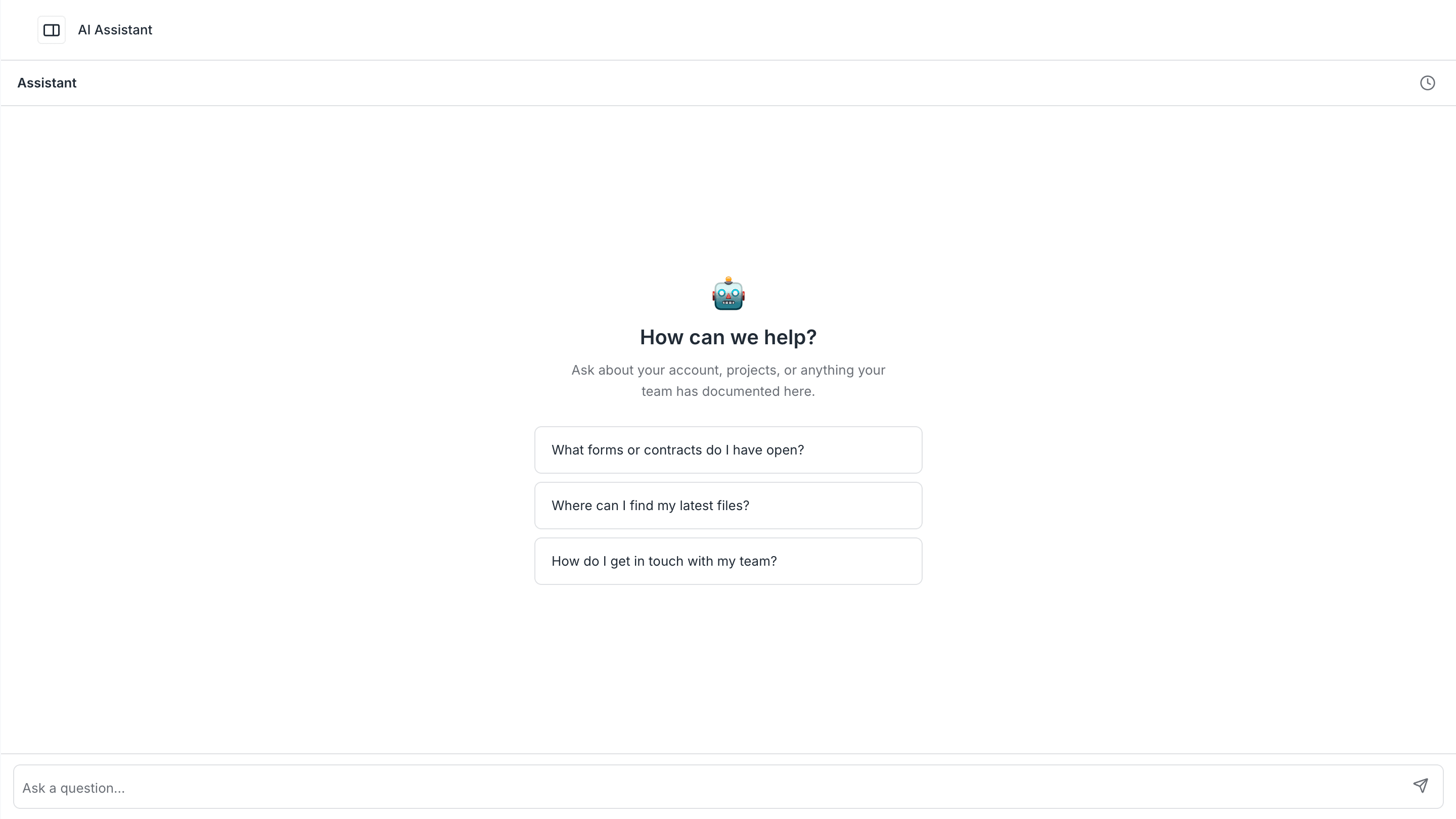 Client AI assistant preview 1