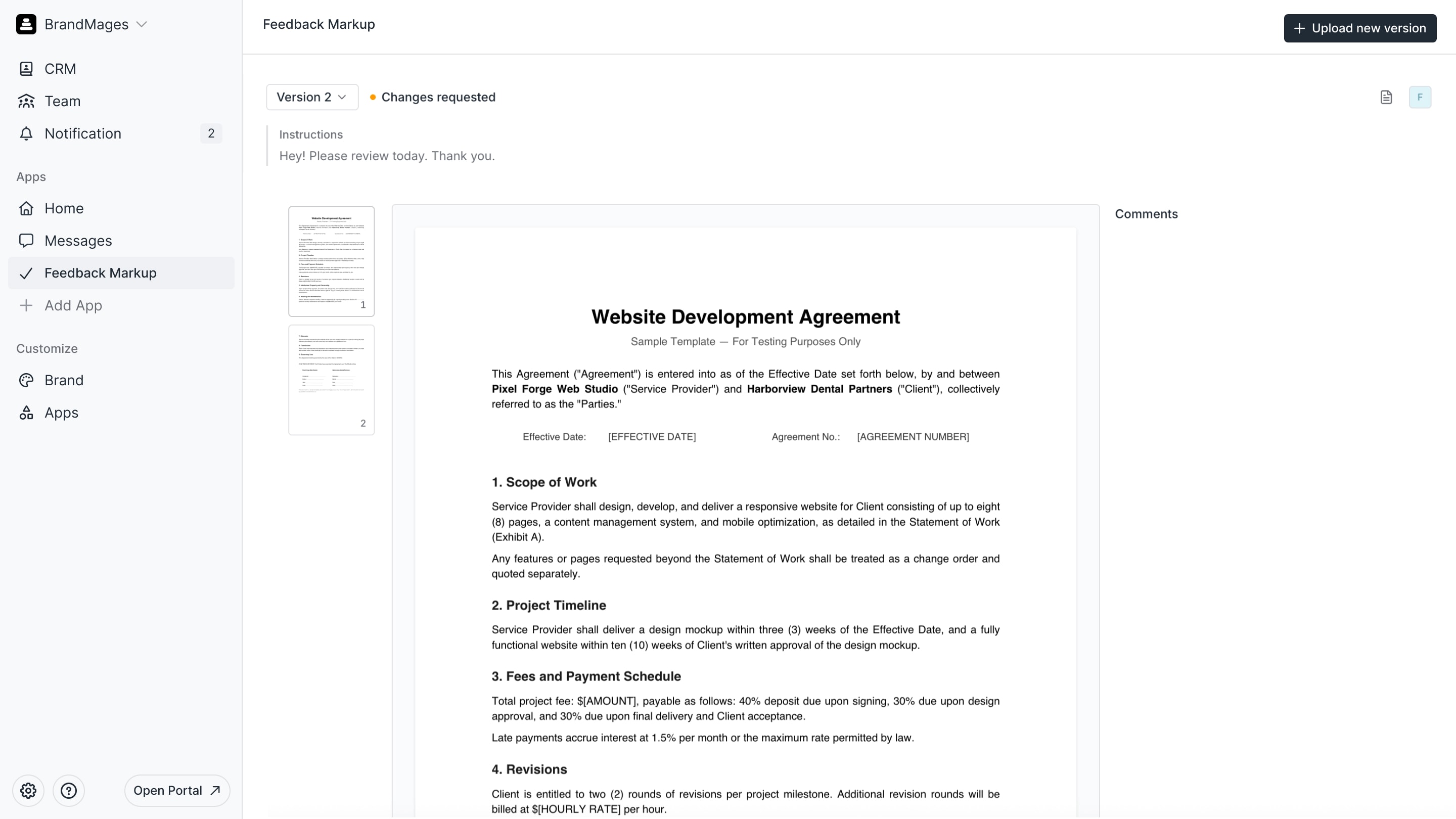 Markup & comments preview 1
